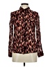 Assorted Brands 100% Viscose Animal Print Brown Long Sleeve Blouse Size EU 40 / US 10 - photo 1