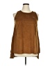 Alfani Brown Sleeveless Blouse Size 0X - photo 1