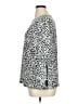 Prelude Silver Black Long Sleeve Blouse Size XL - photo 5