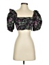 Zara Black Short Sleeve Blouse Size XS - photo 1