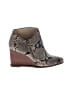 1.State Brown Black Ankle Boots Size 6 1/2 - photo 1