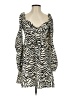 ASOS Design Animal Print Ivory Casual Dress Size 4 - photo 1