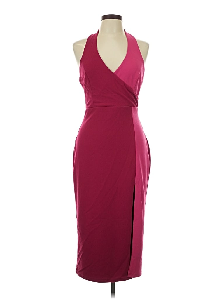 Pre-owned Lulus Cocktail Dress In Burgundy