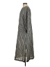 Unbranded 100% Polyester Stripes Gray Casual Dress Size S - photo 5