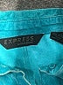 Express 100% Leather Teal Leather Top Size 7 - 8 - photo 7