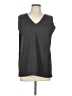 Eileen Fisher Gray Tan Sweater Vest Size LgEstimated - photo 1