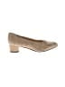 Assorted Brands Polka Dots Gold Tan Flats Size 6 1/2 - photo 1