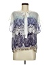 CAbi 100% Polyester Blue Short Sleeve Blouse Size M - photo 1