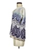 CAbi 100% Polyester Blue Short Sleeve Blouse Size M - photo 5