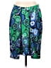 Hanii Y 100% Silk Print Green Silk Skirt Size EU (IT) 44 / US 8 - photo 1