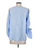 DKNY 100% Cotton Blue 3/4 Sleeve Blouse Size S - photo 2