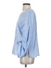 DKNY 100% Cotton Blue 3/4 Sleeve Blouse Size S - photo 5