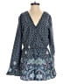 American Rag Cie 100% Polyester Paisley Blue Romper Size S - photo 1