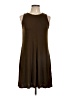 Three Dots 100% Viscose Brown Casual Dress Size L - photo 1