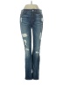 7 For All Mankind Hearts Blue Jeans Size 25 waist - photo 1