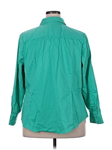 Lane Bryant 3/4 Sleeve Button-Down Shirt (view 2)