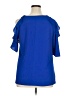 City Chic Blue Short Sleeve Blouse Size 14 - photo 2