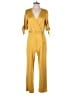 Sharagano Solid Yellow Jumpsuit Size S - photo 1