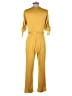 Sharagano Solid Yellow Jumpsuit Size S - photo 2