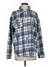 LA Hearts 100% Polyester Plaid Blue Long Sleeve Blouse Size XS - Sm - photo 1