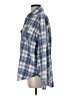 LA Hearts 100% Polyester Plaid Blue Long Sleeve Blouse Size XS - Sm - photo 5