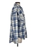 LA Hearts 100% Polyester Plaid Blue Long Sleeve Blouse Size XS - Sm - photo 4