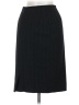 Jaeger Chevron-herringbone Black Wool Skirt Size 6 - photo 2