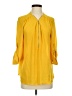 Suzy Shier 100% Polyester Yellow 3/4 Sleeve Blouse Size M - photo 1