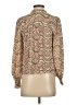 Ann Taylor LOFT 100% Polyester Brown Long Sleeve Blouse Size XXS - photo 2