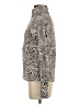 lucy Animal Print Silver Turtleneck Sweater Size S - photo 5