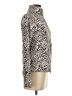 lucy Animal Print Silver Turtleneck Sweater Size S - photo 4