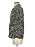 The Kooples 100% Viscose Animal Print Silver Short Sleeve Button-Down Shirt Size XXS - photo 5