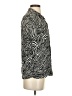 The Kooples 100% Viscose Animal Print Silver Short Sleeve Button-Down Shirt Size XXS - photo 4
