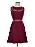 Express Burgundy Cocktail Dress Size 0 - photo 1