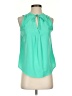 Merona 100% Polyester Green Sleeveless Blouse Size XS - photo 1