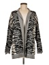 Carlisle Animal Print Gray Cardigan Size M - photo 1