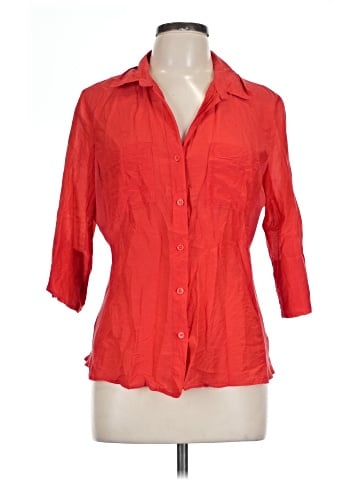 Ann Taylor Factory 3/4 Sleeve Button-Down Shirt (view 1)