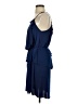Assorted Brands Solid Blue Casual Dress Size S - photo 5