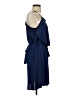 Assorted Brands Solid Blue Casual Dress Size S - photo 4