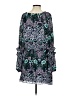 Parker 100% Polyester Paisley Teal Casual Dress Size S - photo 2
