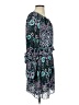 Parker 100% Polyester Paisley Teal Casual Dress Size S - photo 4