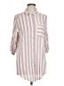 Vixbe 100% Rayon Stripes Pink 3/4 Sleeve Button-Down Shirt Size L - photo 1