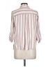 Vixbe 100% Rayon Stripes Pink 3/4 Sleeve Button-Down Shirt Size L - photo 2