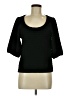 Dylan 100% Polyester Black 3/4 Sleeve Top Size S - photo 1