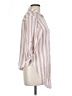 Vixbe 100% Rayon Stripes Pink 3/4 Sleeve Button-Down Shirt Size L - photo 4