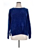 Seven7 100% Polyester Metallic Blue Pullover Sweater Size XL - photo 1