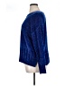Seven7 100% Polyester Metallic Blue Pullover Sweater Size XL - photo 5
