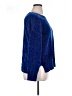 Seven7 100% Polyester Metallic Blue Pullover Sweater Size XL - photo 4