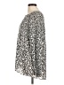 Skye's The Limit Animal Print Silver Long Sleeve Blouse Size M - photo 5