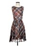 Maple Argyle Brown Casual Dress Size 4 - photo 1